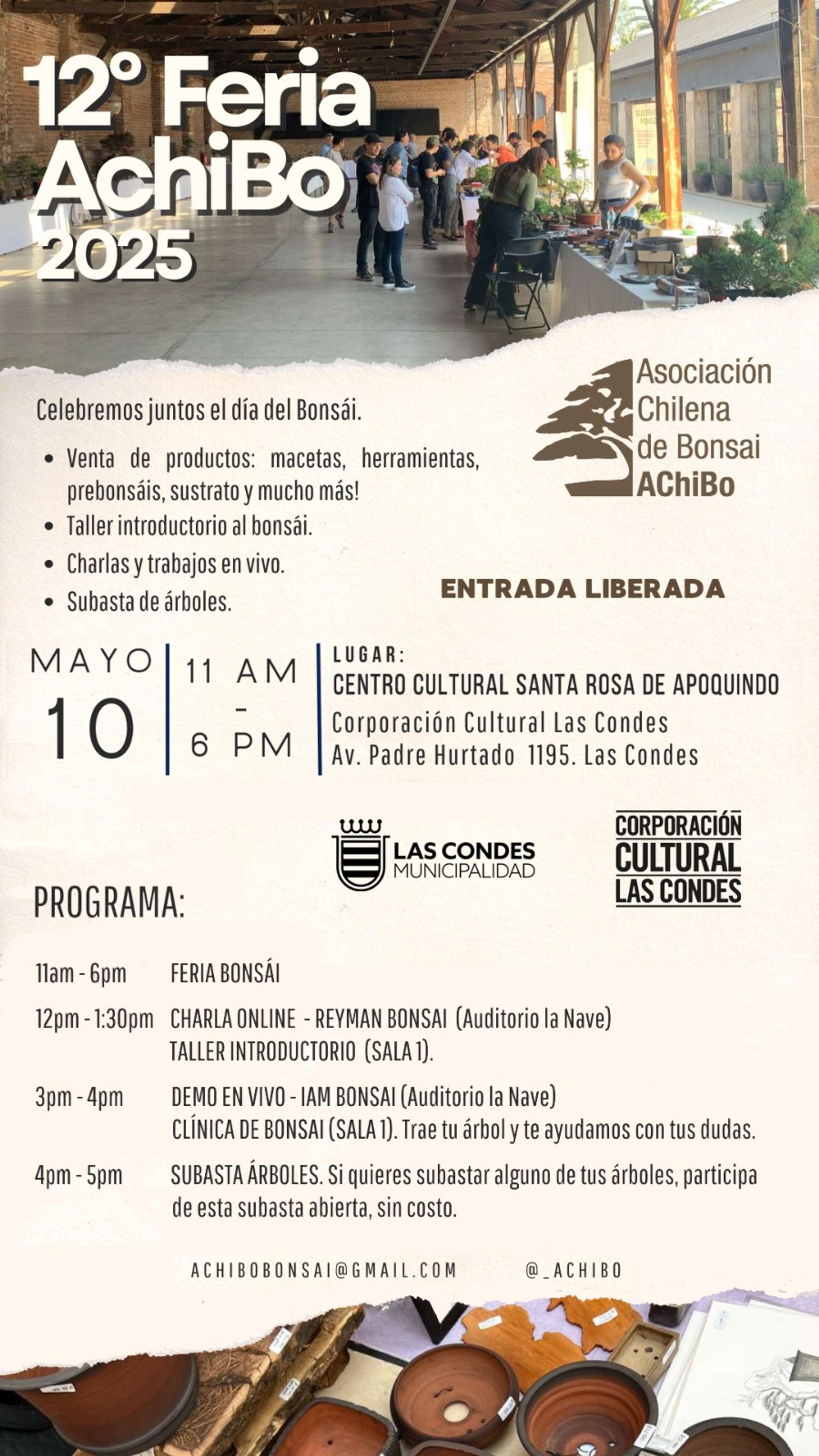 Afiche Feria de Bonsai AChiBo